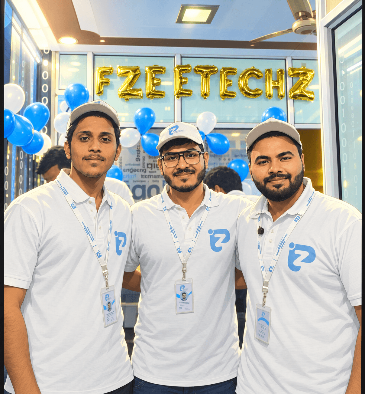 Fzeetechz team celebrating a shared moment