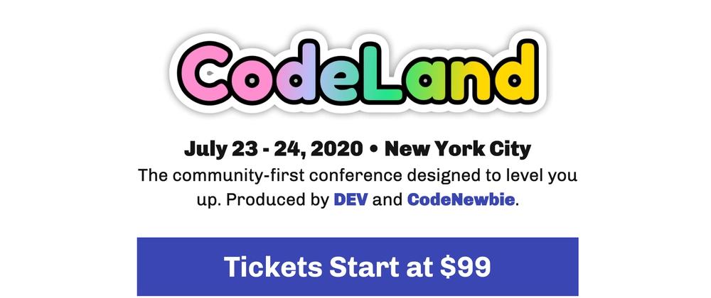 Cover for CodeLand 2020 Early Bird Tickets