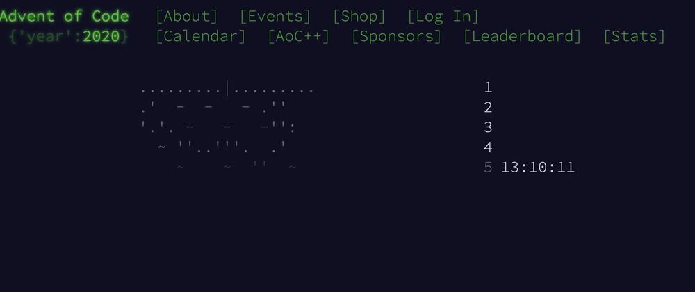 Cover for Follow #adventofcode if you're into that kind of thing