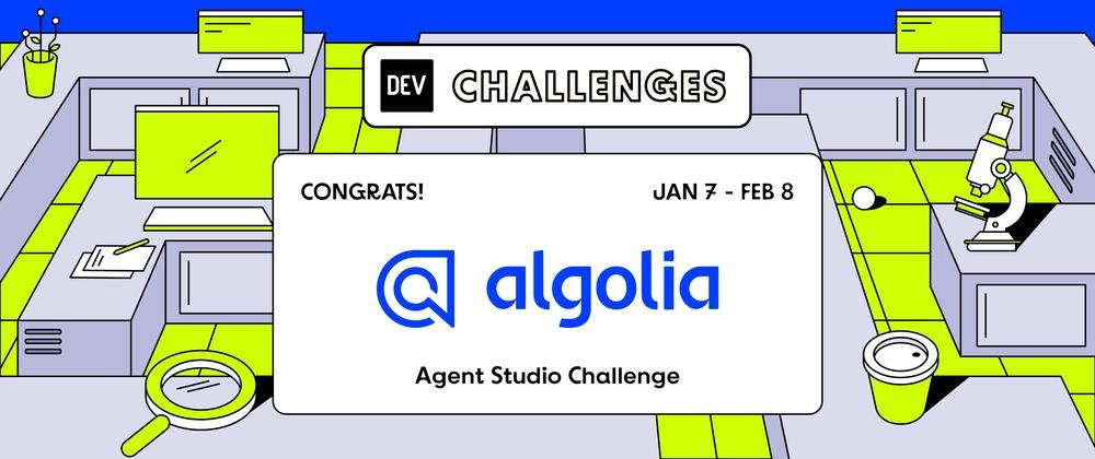 Cover for Congrats to the Algolia Agent Studio Challenge Winners!