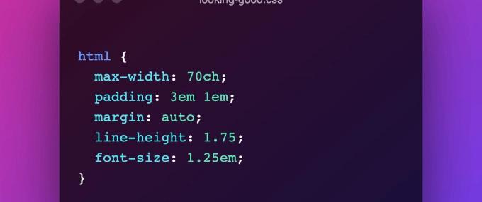 Cover for 100 Bytes of CSS to look great everywhere
