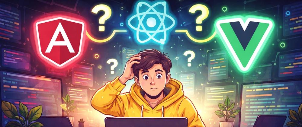 Cover for Difficult Choices: Angular, React or Vue?