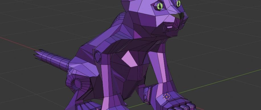 Cover for Blender Animations and THREE.js - MEOW!