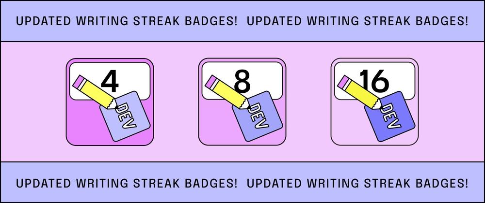Cover for Introducing Our New Writing Streak Badges! ✏️👌
