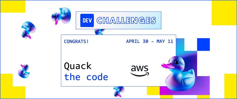 Cover for Congrats to the Amazon Q Developer "Quack The Code" Challenge Winners!