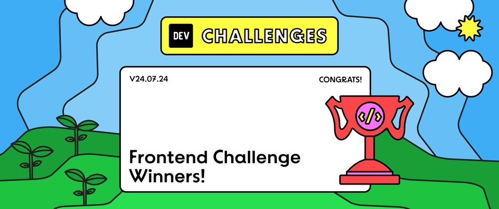 Cover for Congrats to the Frontend Challenge: Recreation Edition Winners!