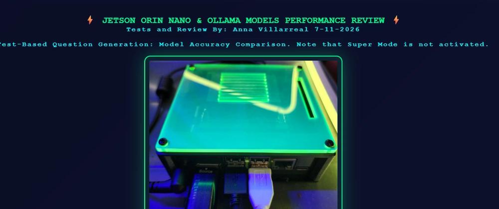 Cover for Simple Benchmark Review: Ollama on Jetson Nano