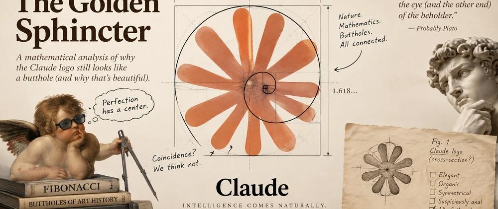 Cover for why on earth does the Claude logo still look like a sphincter?