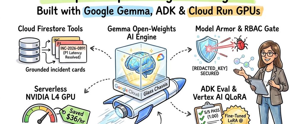 Cover for Building Production-Ready Open-Weights AI Agents with Gemma, Google ADK, and Cloud Run GPUs