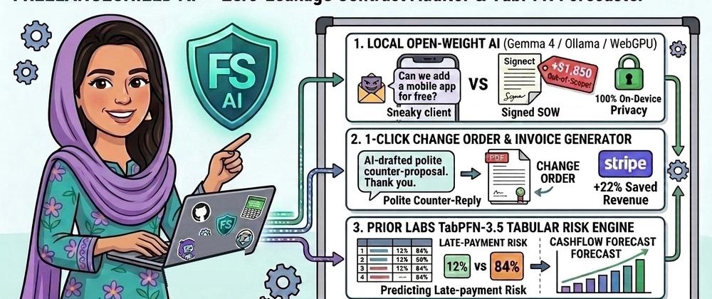 Cover for FreelanceShield AI: Local Open-Weight Scope Creep Detector & TabPFN Invoice Risk Forecaster