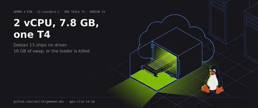 Cover for Gemma 4 on a Tesla T4, Part 2: The Minimum GCE VM and a Script to Drive It