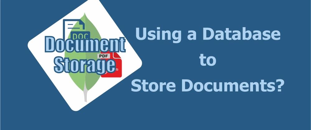 Cover for Storing Documents in a MongoDB Database?