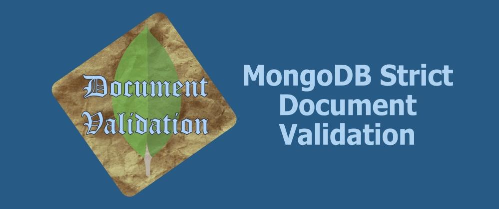 Cover for Schema Validation in MongoDB 3.6