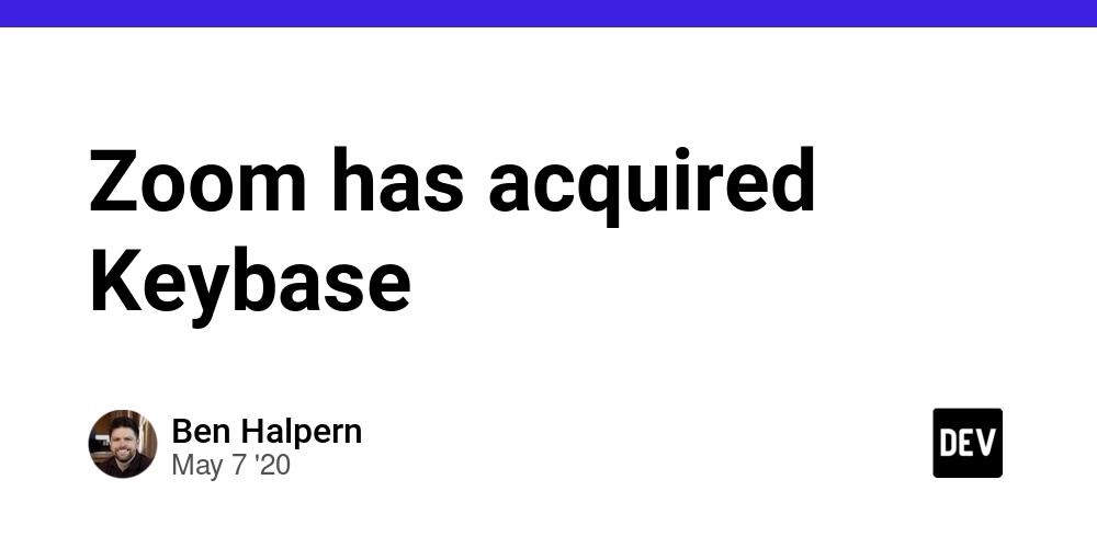 Cover for Zoom has acquired Keybase