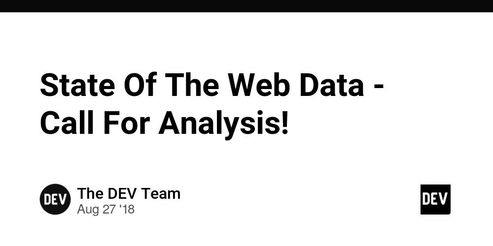 Cover for State Of The Web Data - Call For Analysis!