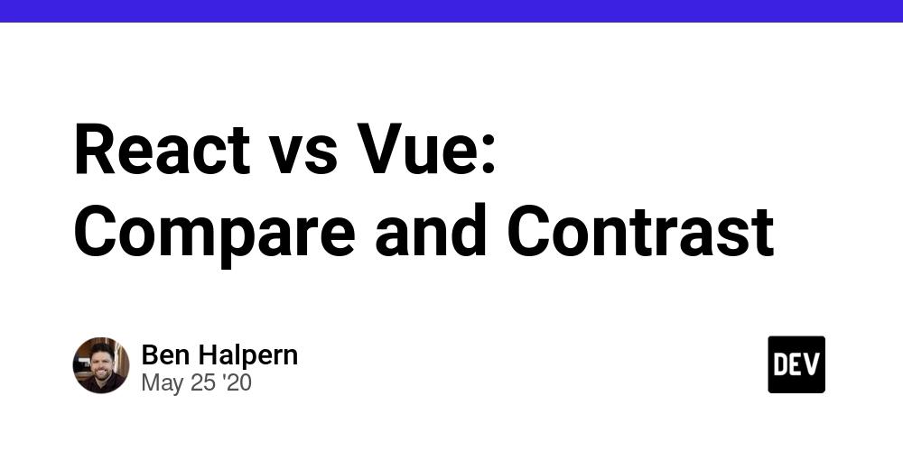Cover for React vs Vue: Compare and Contrast