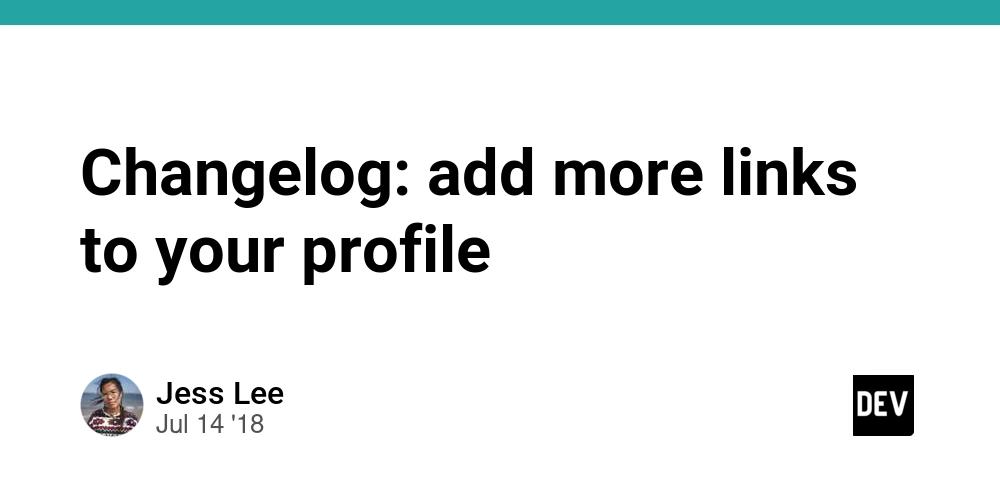 Cover for Changelog: add more links to your profile