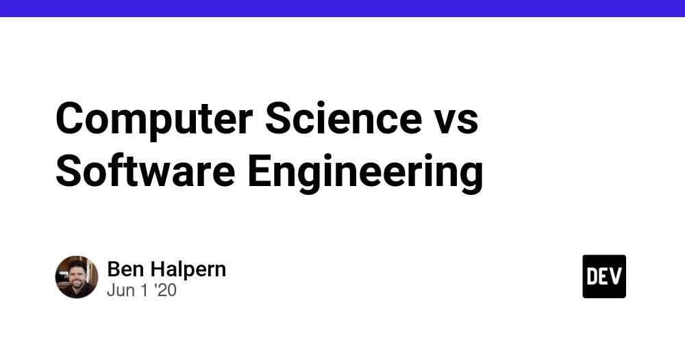 Cover for Computer Science vs Software Engineering