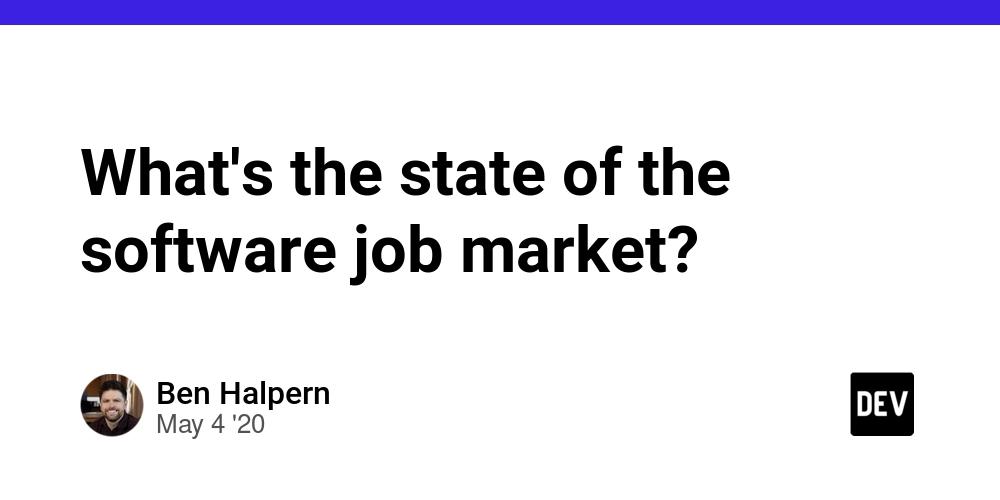 Cover for What's the state of the software job market?