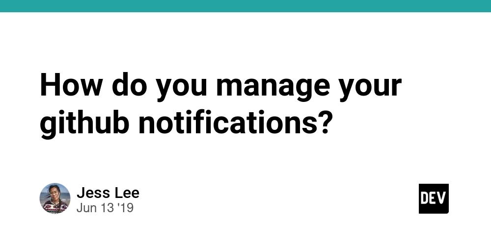 Cover for How do you manage your github notifications?