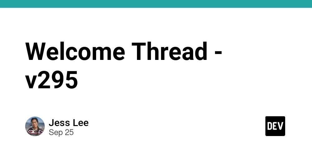 Cover for Welcome Thread - v295