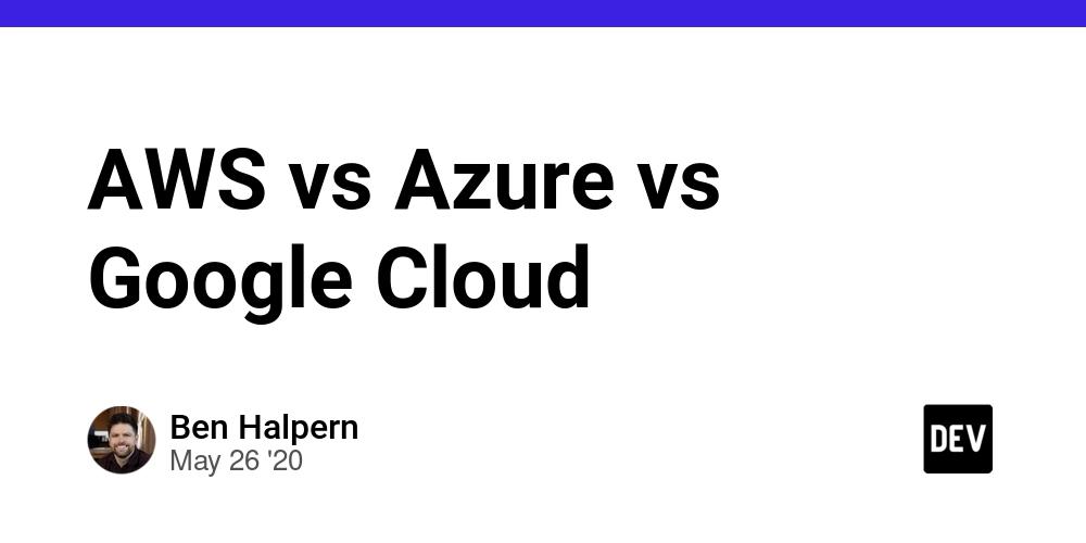 Cover for AWS vs Azure vs Google Cloud