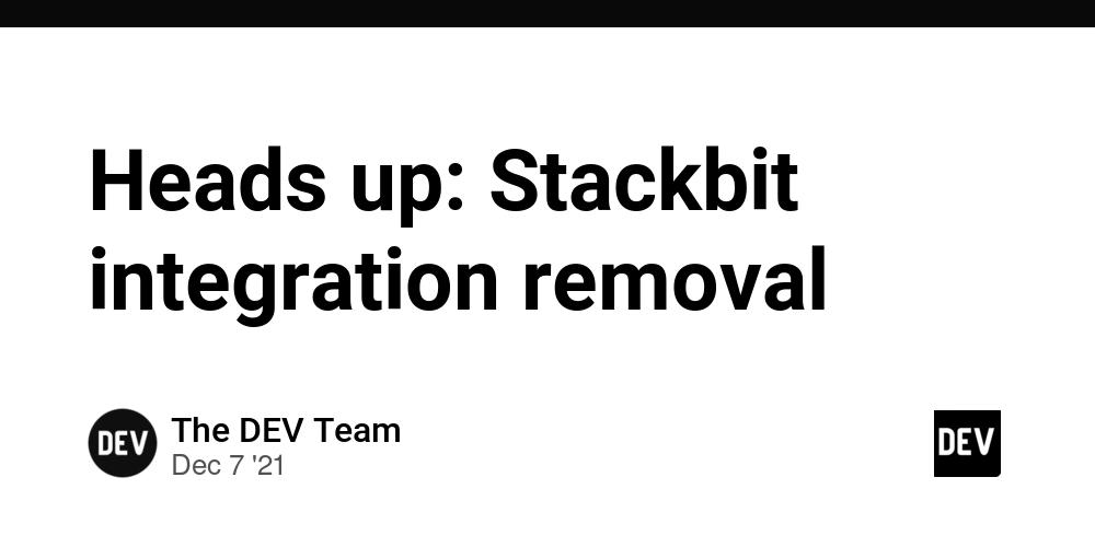 Cover for Heads up: Stackbit integration removal