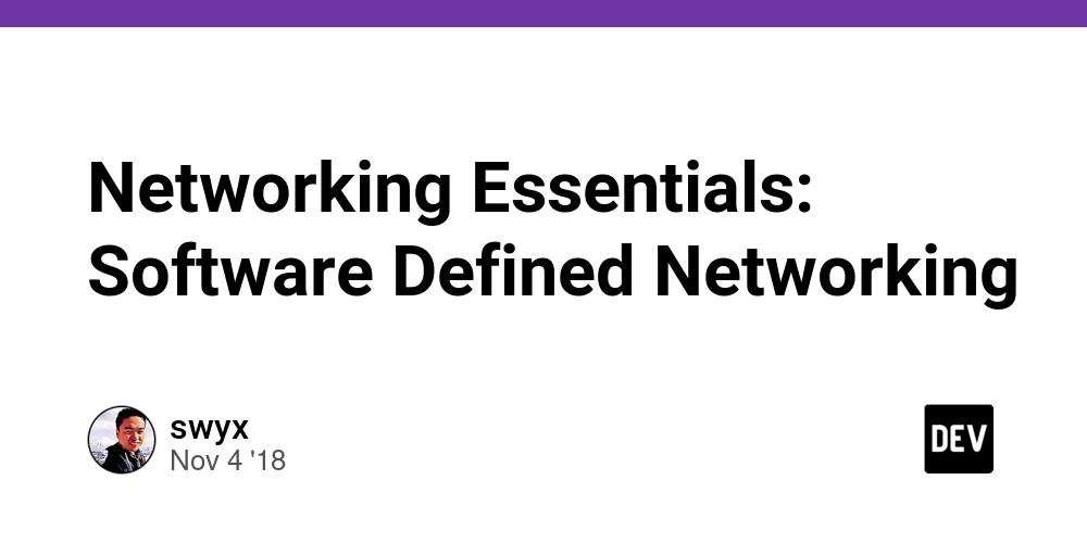 Cover for Networking Essentials: Software Defined Networking