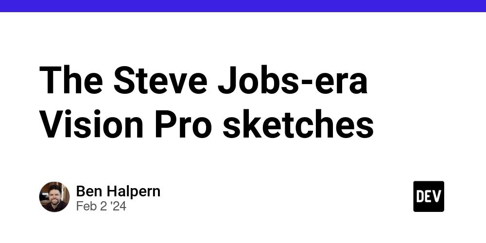 Cover for The Steve Jobs-era Vision Pro sketches
