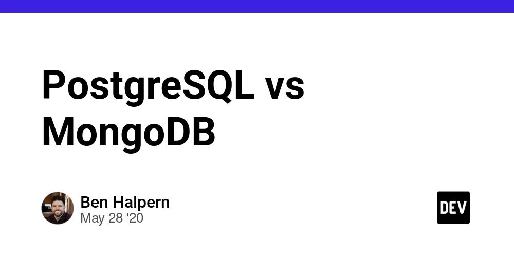 Cover for PostgreSQL vs MongoDB