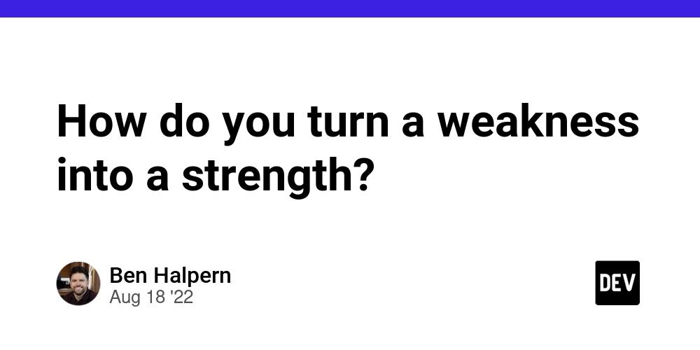 Cover for How do you turn a weakness into a strength?