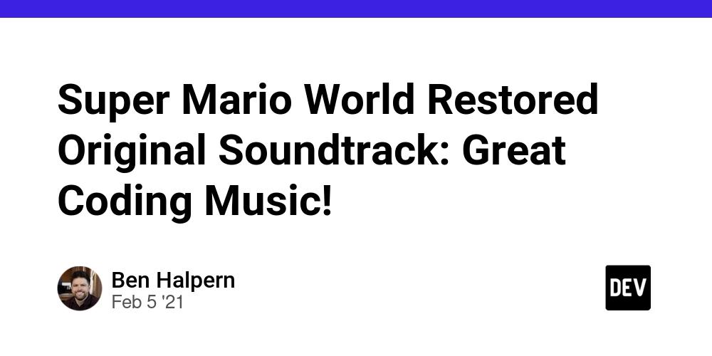 Cover for Super Mario World Restored Original Soundtrack: Great Coding Music!