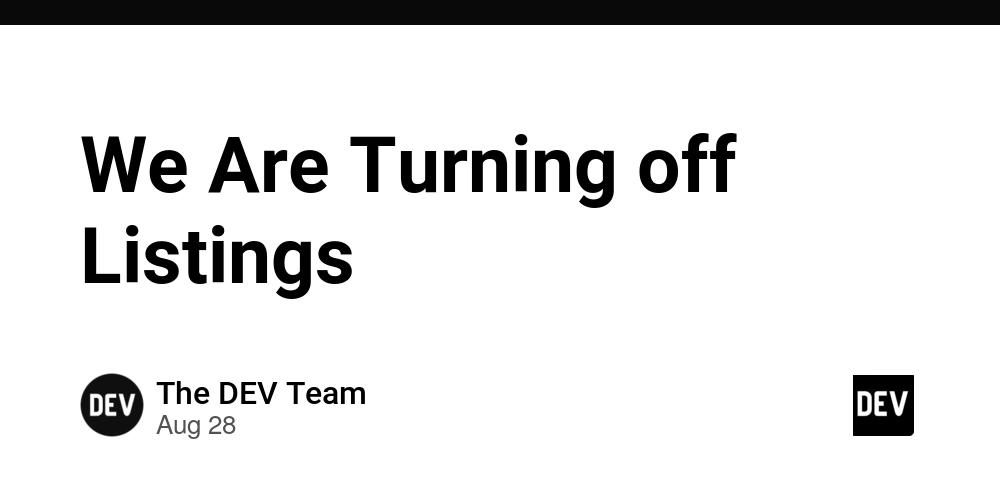 Cover for We Are Turning off Listings