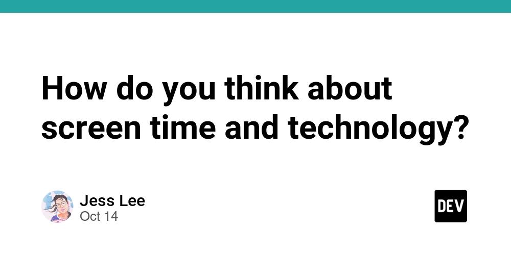 Cover for How do you think about screen time and technology?