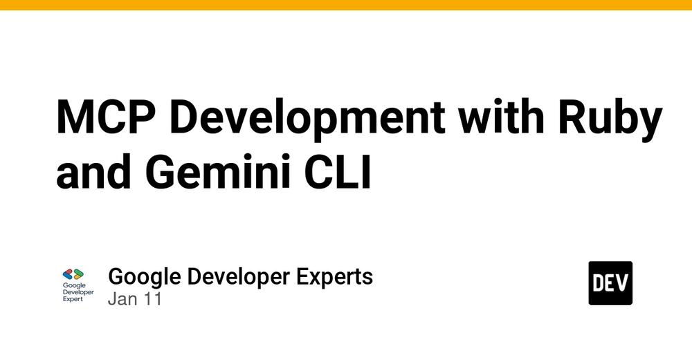 Cover for MCP Development with Ruby and Gemini CLI