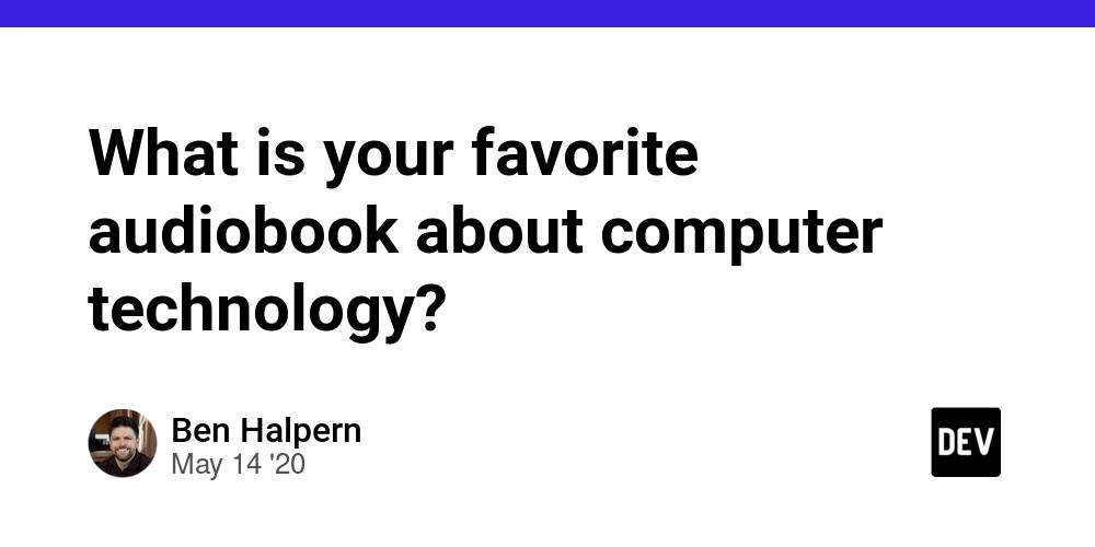 Cover for What is your favorite audiobook about computer technology?