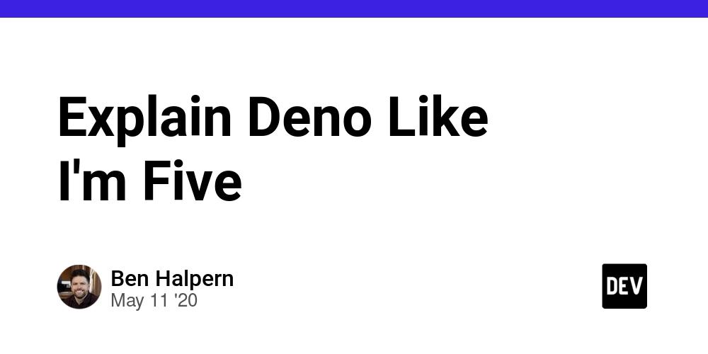 Cover for Explain Deno Like I'm Five