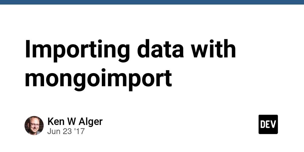 Cover for Importing data with mongoimport