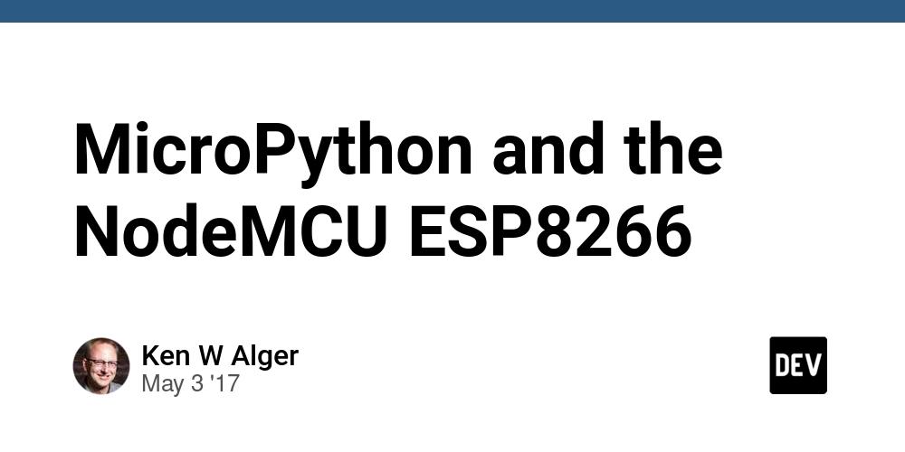 Cover for MicroPython and the NodeMCU ESP8266