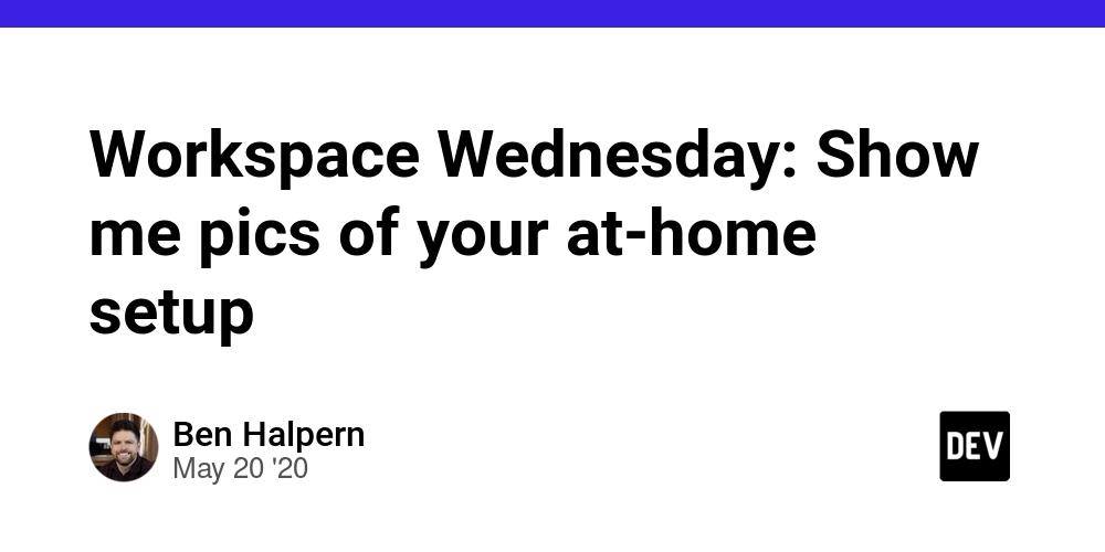 Cover for Workspace Wednesday: Show me pics of your at-home setup