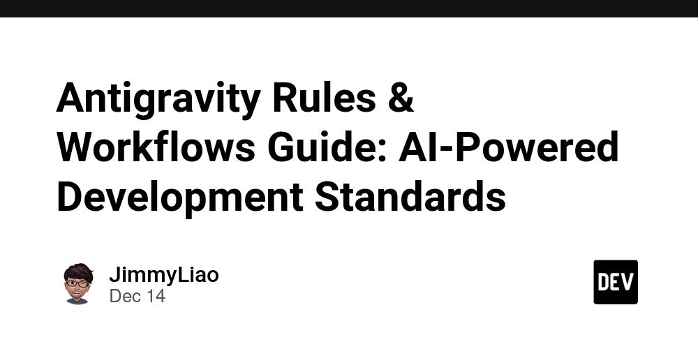 Cover for Antigravity Rules & Workflows Guide: AI-Powered Development Standards