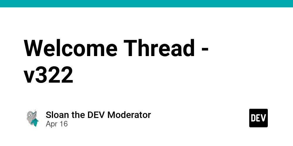 Cover for Welcome Thread - v322