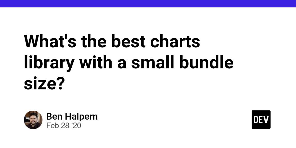 Cover for What's the best charts library with a small bundle size?