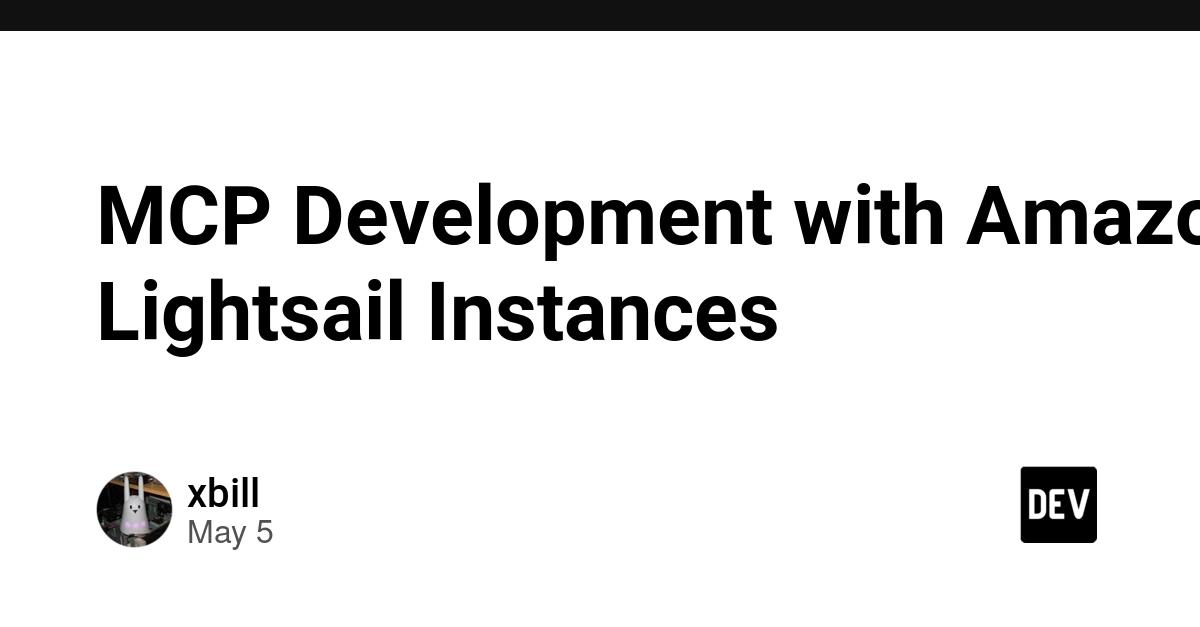 Cover for MCP Development with Amazon Lightsail Instances