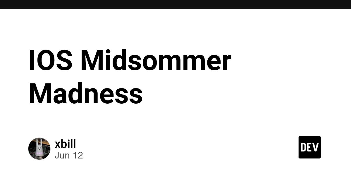 Cover for IOS Midsommer Madness