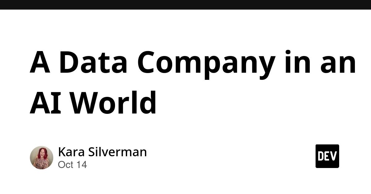 Cover for A Data Company in an AI World