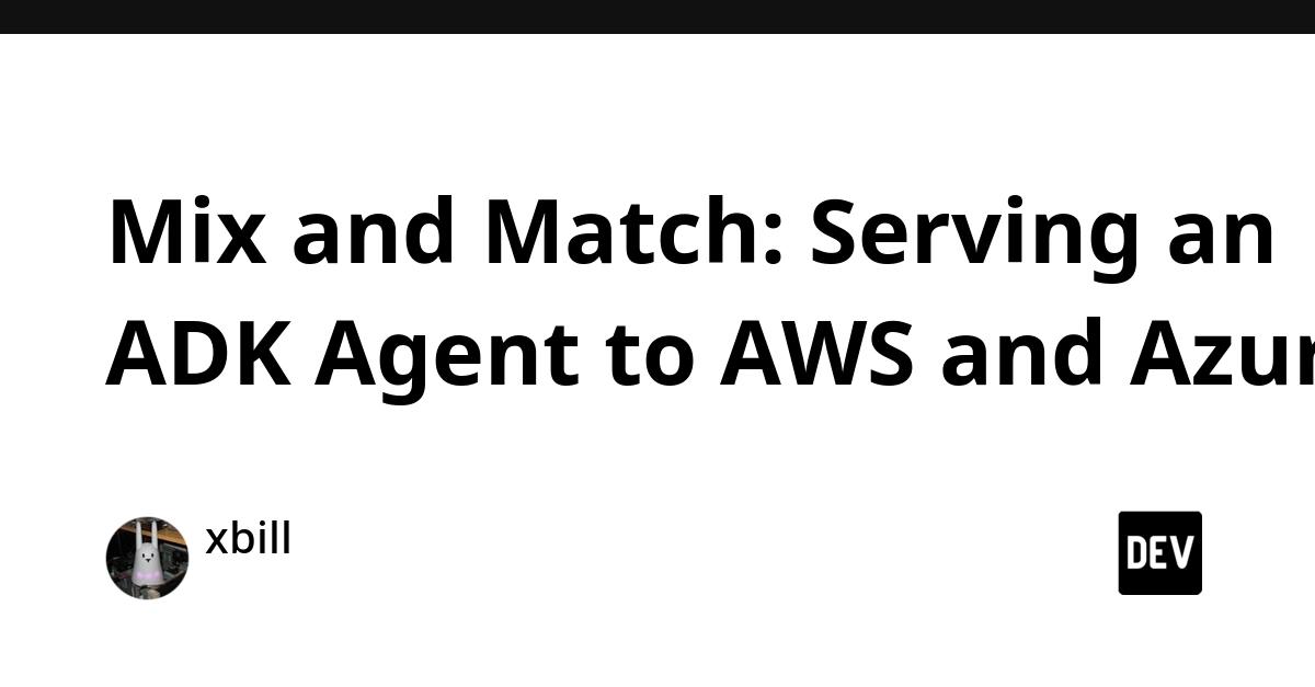 Cover for Mix and Match: Serving an ADK Agent to AWS and Azure