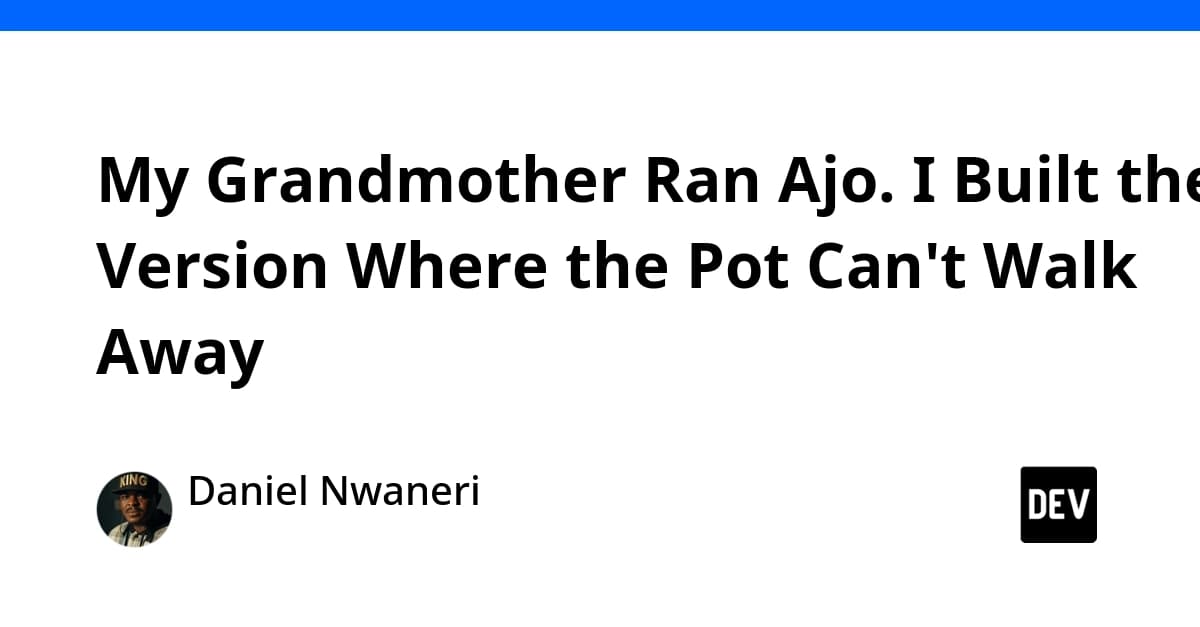 Cover for My Grandmother Ran Ajo. I Built the Version Where the Pot Can't Walk Away