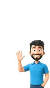Man waving hello