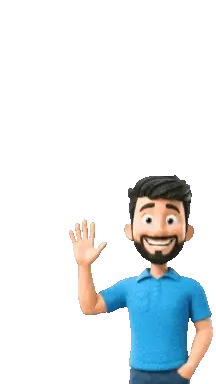 Man waving hello